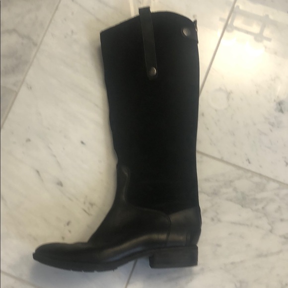 Sam Edelman Shoes - Sam Edelman black tall Leather/suede black boots